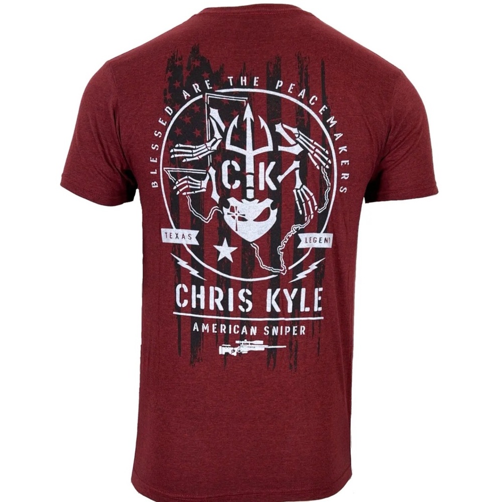 Howitzer Style Men's T-Shirt CHRIS KYLE FROG FLAG Military Grunt MFG